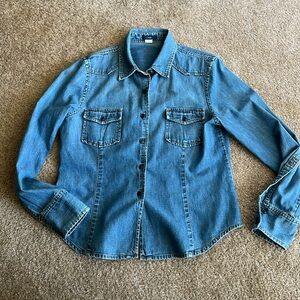 J crew Denim shirt size Large